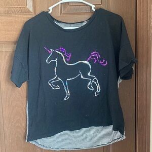 Girls Total Girl XXL unicorn Tee